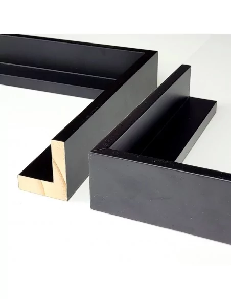 MOLDURA CAJA AMERICANA 45mm NEGRA. MOLDURA CAJA AMERICANA 45mm NEGRA.