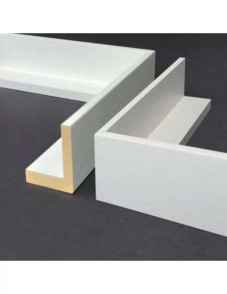 MOLDURA CAJA AMERICANA 55mm BLANCA. MOLDURA CAJA AMERICANA 55mm BLANCA.