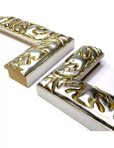 MOLDURA LABRADA 39x22mm PLATA BRILLO