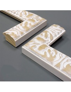 MOLDURA LABRADA 39x22mm BLANCO DECAPÉ