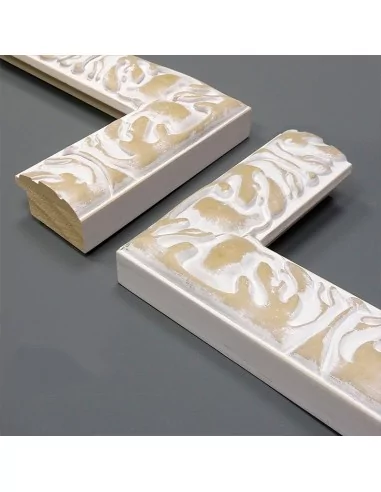 MOLDURA LABRADA 39x22mm BLANCO DECAPÉ MOLDURA LABRADA 39x22mm BLANCO DECAPÉ