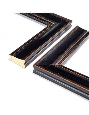 MOLDURA MOLDURA 43x22mm. NEGRO RASPADO. MOLDURA MOLDURA 43x22mm. NEGRO RASPADO.