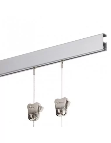 GUIA PARED MODELO "FORTE" | RIEL PARA COLGAR CUADROS CON CABLES HASTA 45 KILOS