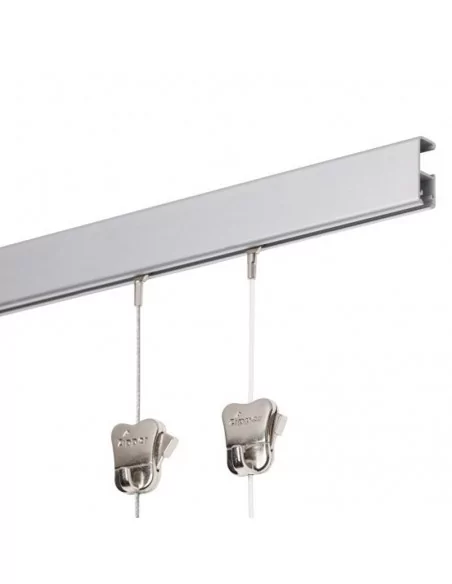 GUIA PARED MODELO "FORTE" | RIEL PARA COLGAR CUADROS CON CABLES HASTA 45 KILOS