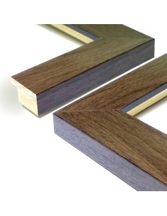 MOLDURA PLANA 28x16mm NOGAL