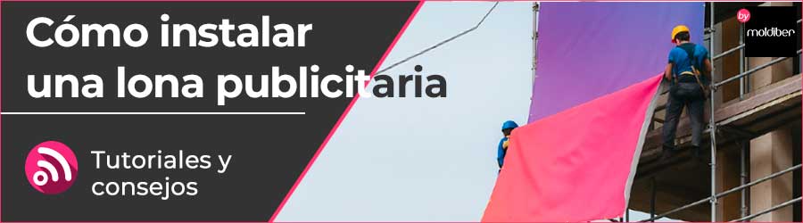como instalar una lona publicitaria