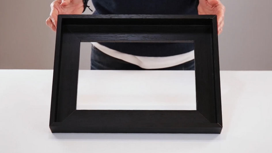 Marco caja americana vacío