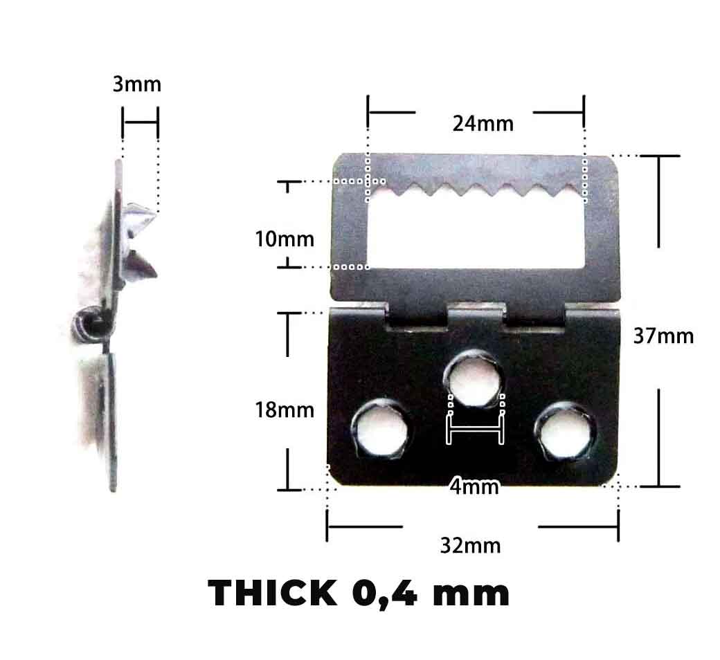 Cuelga cuadros 1 (set de 20 cuelga cuadros con tornillo de 13 mm x 8 mm)