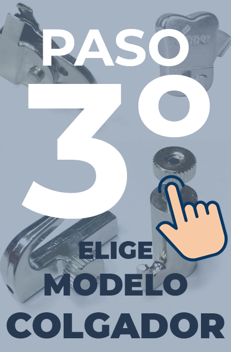 PASO 3: ELIGE EL MODELO DE COLGADOR