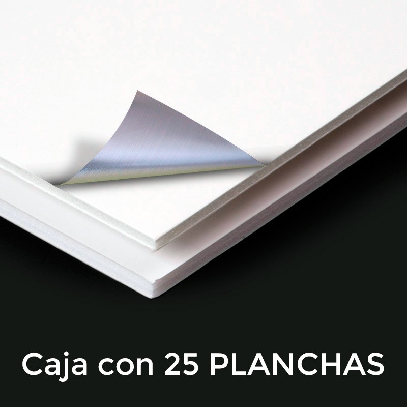 CARTÓN PLUMA BLANCO | GAMA ALUFOAM | GROSOR 5 mm | MEDIDA 70 x 100 cm | SIN ADHESIVO