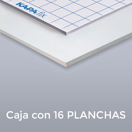 CARTÓN PLUMA BLANCO | GAMA KAPAFIX | GROSOR 5 mm | MEDIDA 153 x 305 cm | ADHESIVO